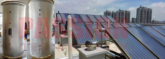 大容量のホテル リゾートの割れ目のための太陽給湯器システムは太陽給湯装置の平らな版コレクターを加圧した