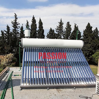 300Lは非太陽給湯装置200Lの真空管の太陽熱ヒーター5Lタンクを加圧した